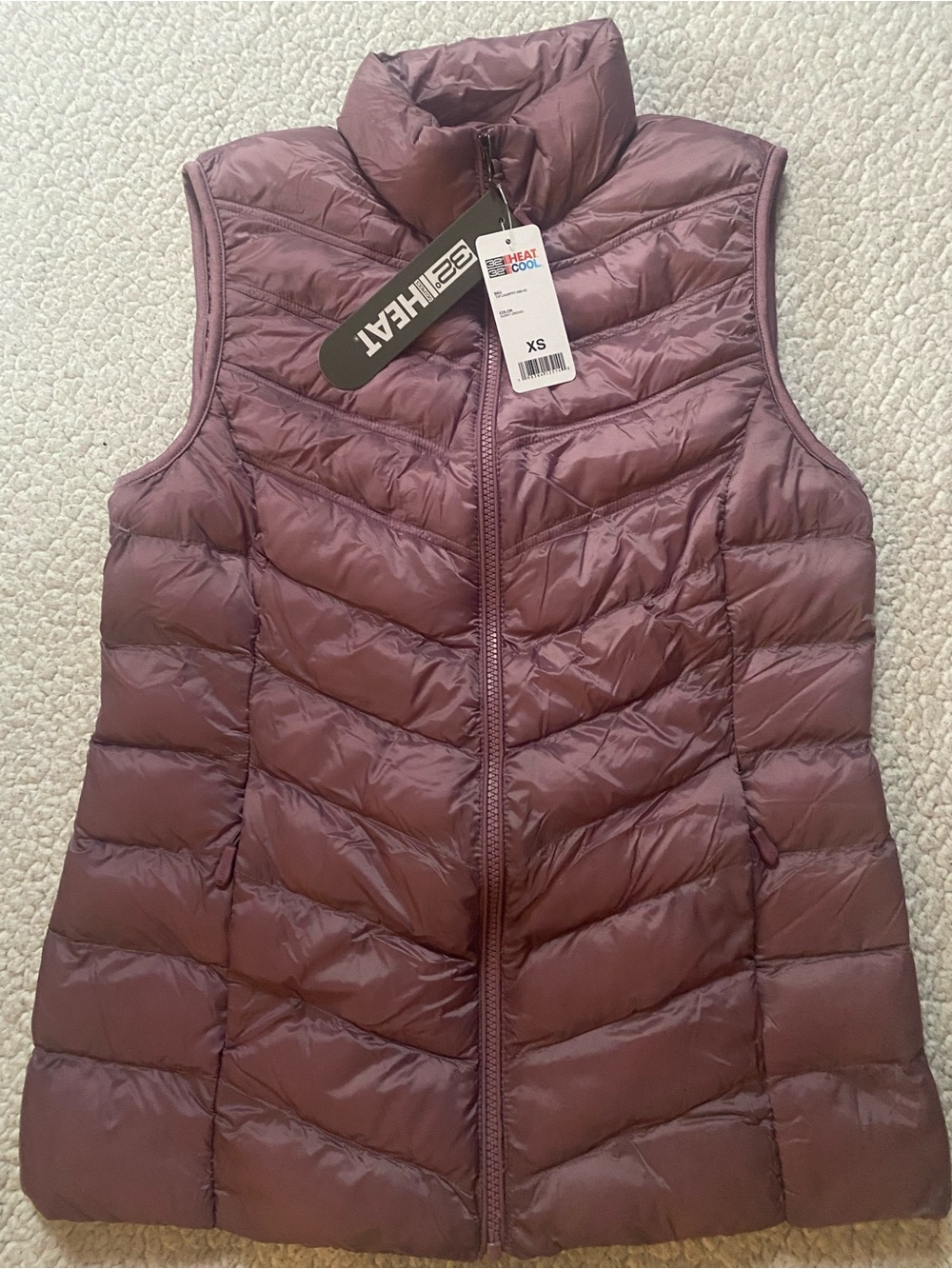32 Degrees Mauve Quilted Down-Blend Vest